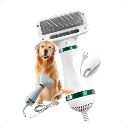 Secador De Cachorro 110v Pente Soprador Banho Pet Gato 2 Em1