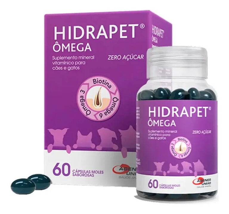 Hidrapet® Omega 60 Cápsulas Agener Suplemento Zero Açúcar