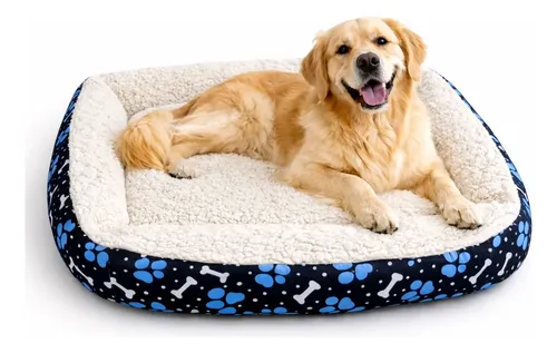 Cama Pet Cachorro Grande Impermeável 70×70 Sherpa Lavável