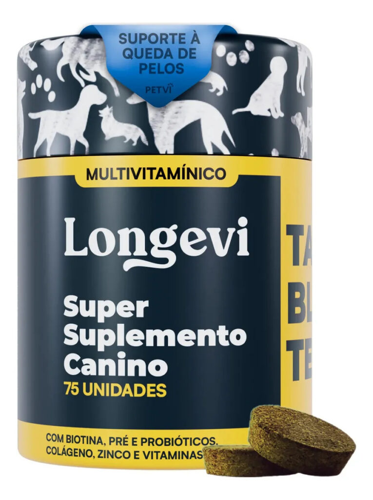 Suplemento Pet Multivitamínico Longevi, Probiótico para Cães 150g