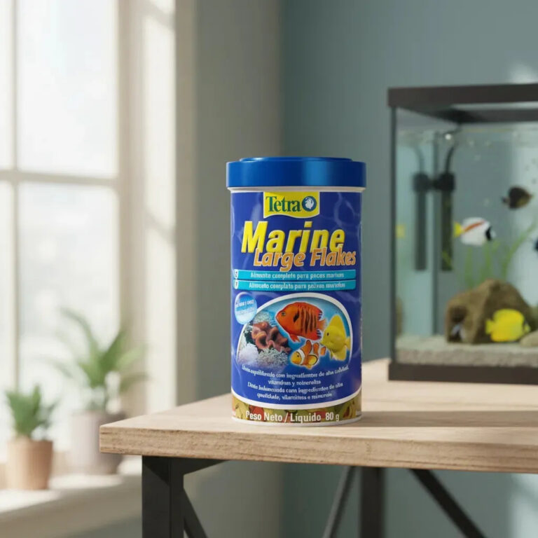 Ração P/ Peixes Marinhos Tetra Marine Large Flakes 80g