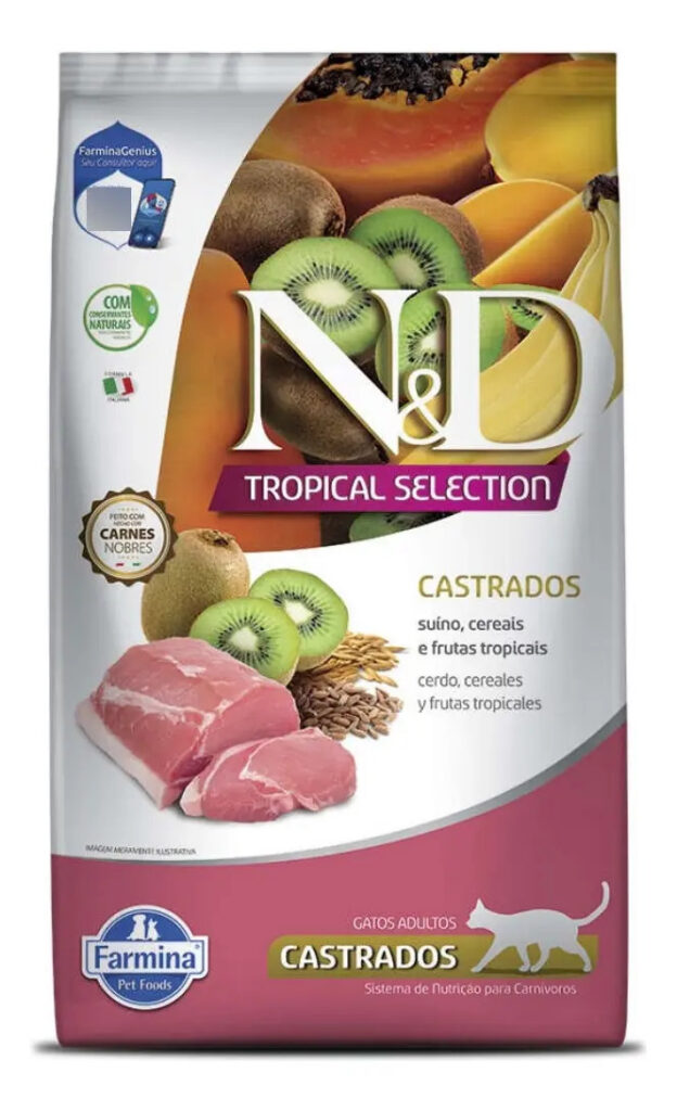 Ração Farmina N&d Tropical Gato Castrado Suíno 7kg